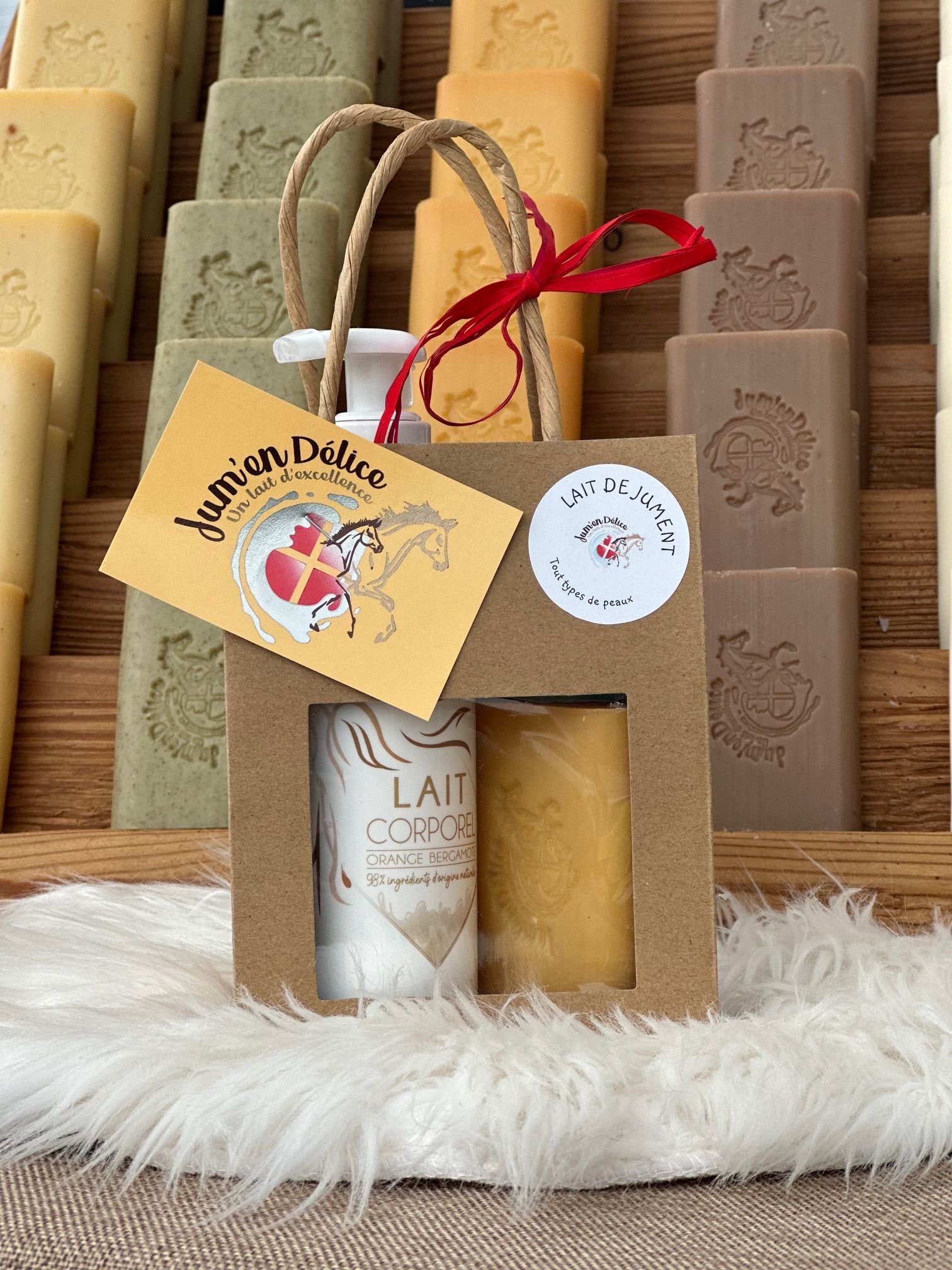 coffret savon et lait corporel au lait de jument meythet