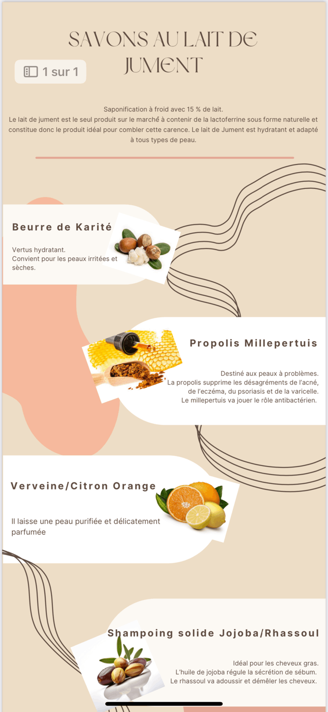 saponification savon lait de jument